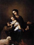 Francisco de Zurbaran Virgin Mary with Child and the Young St John the Baptist USA oil painting artist